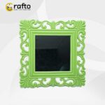 Vintage Ornate Wall Mirror Green