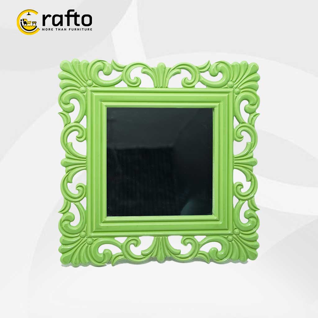 Mirror--green Vintage Ornate Wall Mirror Green - Image 1