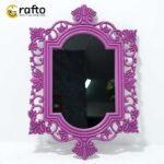 Vintage Ornate Wall Mirror Purple2