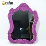 Vintage Ornate Wall Mirror Purple